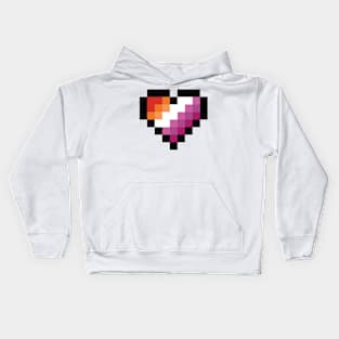 Lesbian heart Kids Hoodie